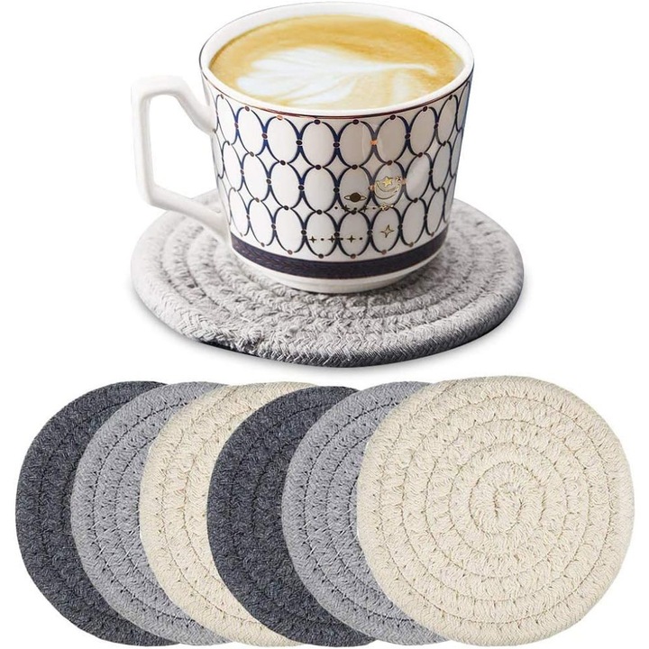 Italtartó készlet, 11 cm, 8 mm vastag, szuper nedvszívó, hőálló, többszínű