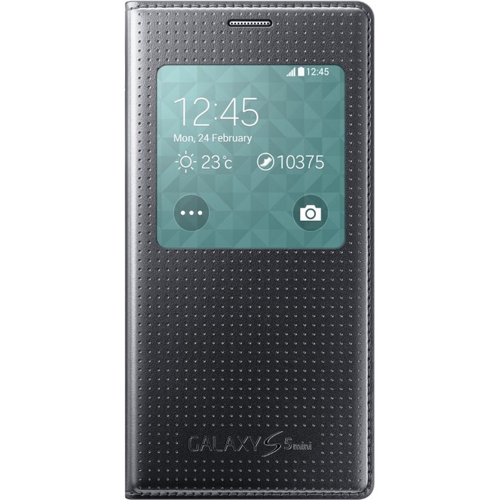 Калъф Samsung S-View Cover за Galaxy S5 Mini G800, Черен