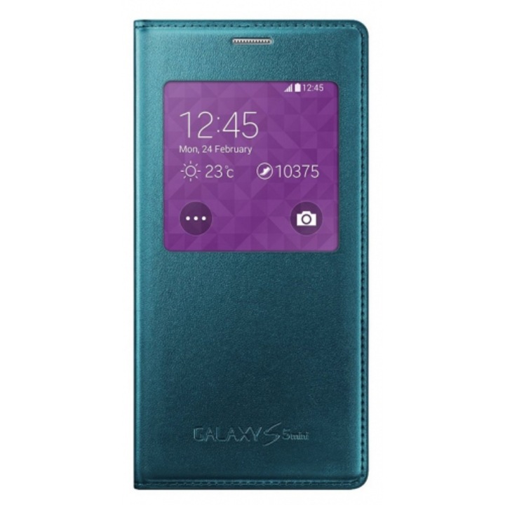 Калъф Samsung S-View Cover за Galaxy S5 Mini G800, Зелен