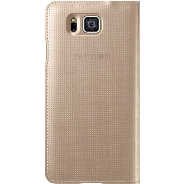 Калъф Samsung Flip Cover за Galaxy S5 Alpha G850, Златист