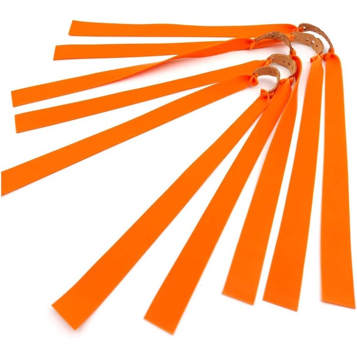 Set 5 bucati Banda elastica pentru prastie, Latex de calitate, Ultra-fibra, Silentioasa, 1.2mm