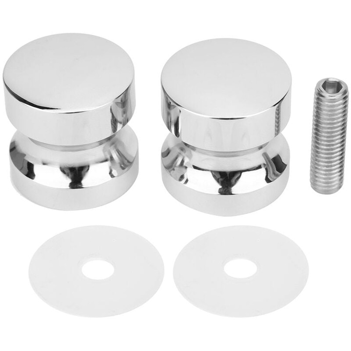 Maner pentru cabina de dus, Aliaj, 6.3x3cm, 108 g, argintiu