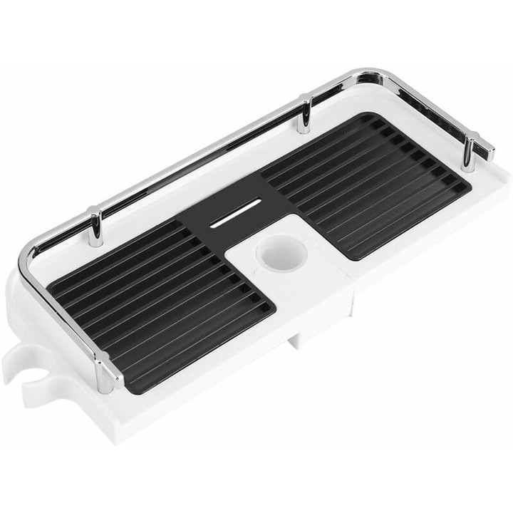 Suport de baie Enforose, organizator de dus, design rezistent la umiditate, instalare fara gaurire, aspect elegant, usor de curatat