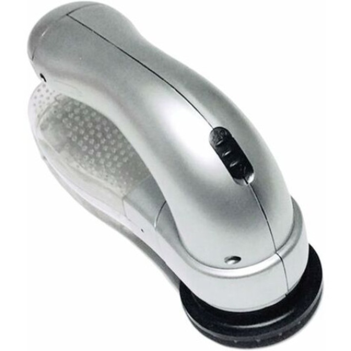 Преносима прахосмукачка за животни, с масажираща четка, без кабел, ABS и гума, за кучета и котки