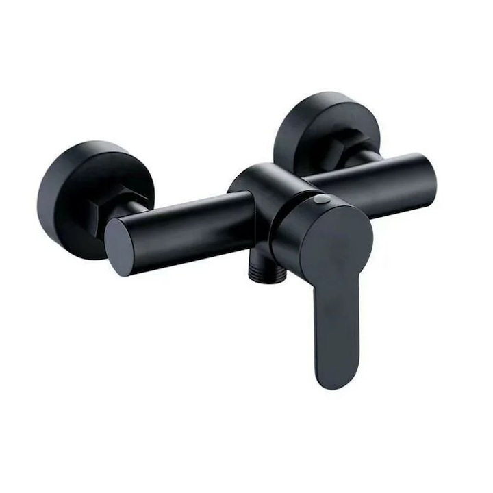 Robinet de dus, Enforose, inox, finisaj nichel periat, control cu un singur maner