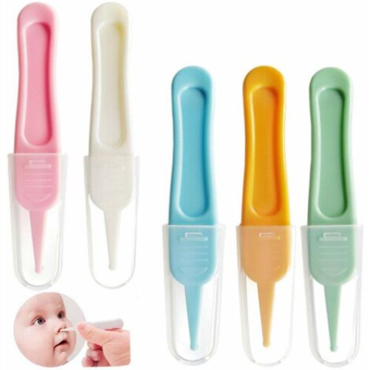 5 db-os csipesz szett babáknak, ABS, 9 x 1,8 cm, többszínű