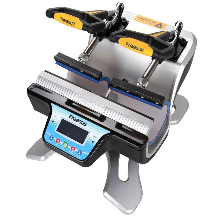 Presa termica dubla 2 cani FreeSub, 560W, metal+plastic, argintiu+negru