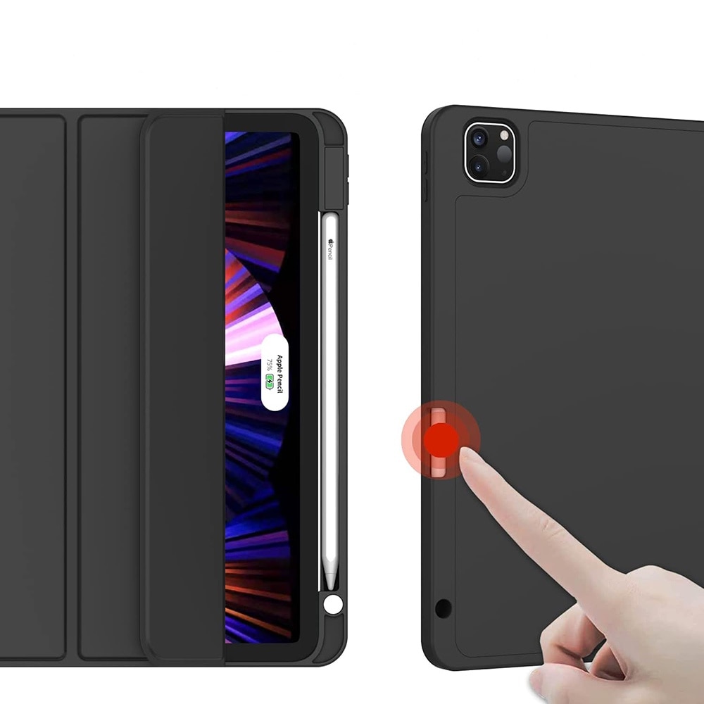 Husa Cu Grad Ridicat de Protectie pentru iPad Pro 11 2018/2020/2021/2022, Tuds Protection, Flex Trifold, J29, TPU, Titanium Grey