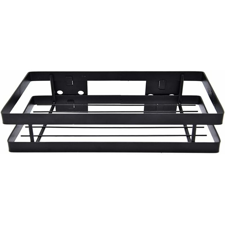 Многофункционална поставка за подправки, желязо, черна, 35см