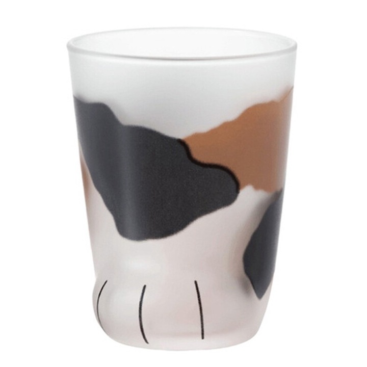 Pahar tip Laba de Pisica, Multicolor, 300ml, 7.5x10cm
