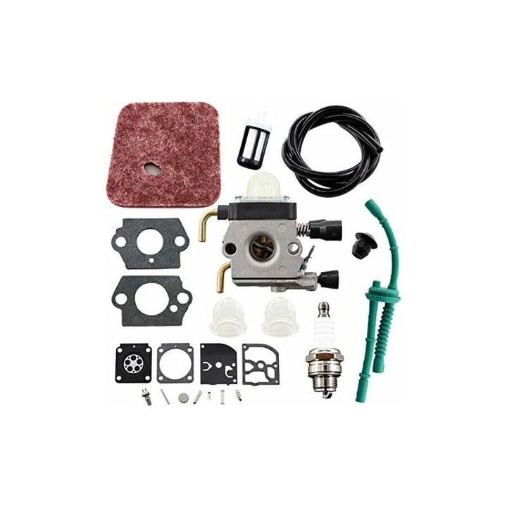 Комплект карбуратор за Stihl BG72 BG75 HS80 FS85 FS80 ZAMA C1Q-S66 C1Q-S143 C1Q-S153 Заменя 4140 120 0619 4137 120 0608 Тример за жив плет