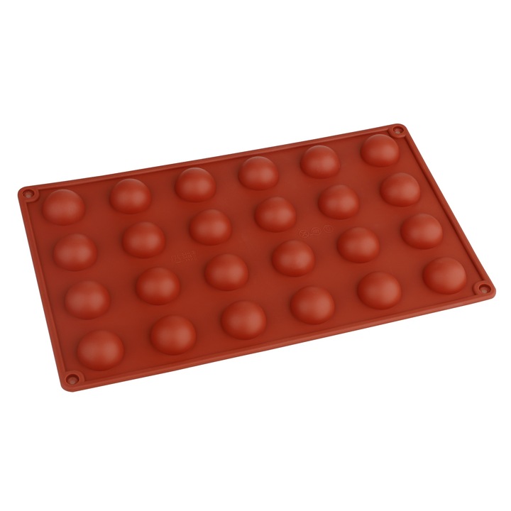 Forma prajituri, Cozevdnt, 24 cavitati, silicon, cafea, 29.5x17.5cm