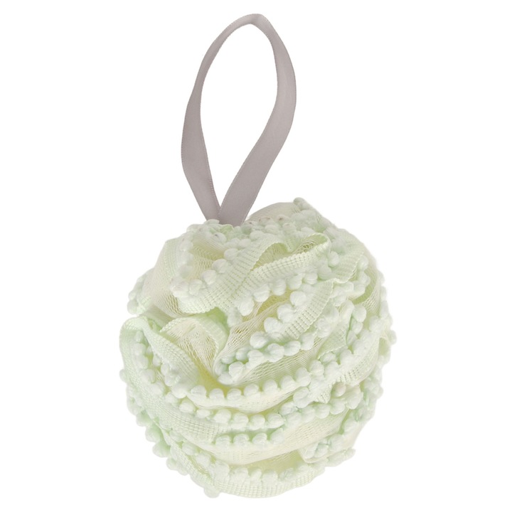 Гъба за баня, зелена, богата пяна, дълбоко почистваща