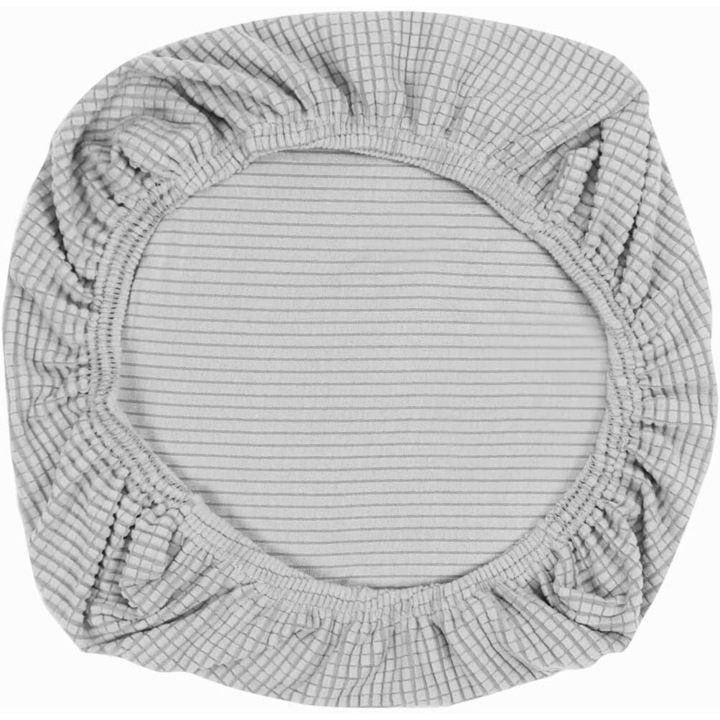 Husa elastica pentru scaun, 38x52cm, argintie, set