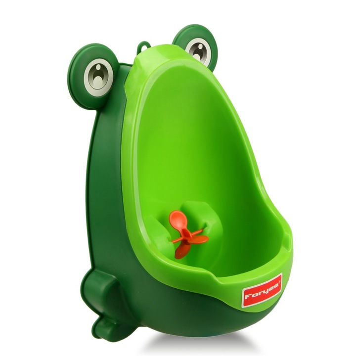 Urinator copii, model broasca, verde, reglabil, 1-6 ani, 30x20x15cm