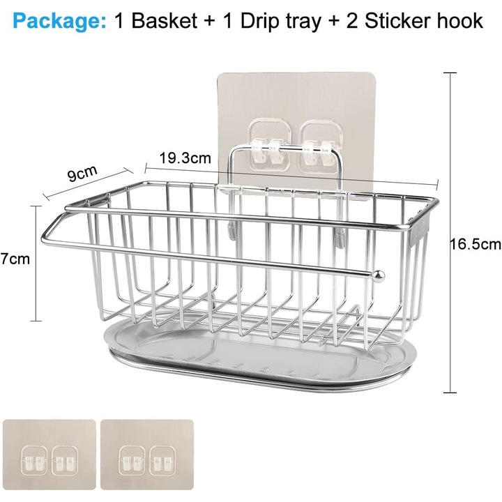 Поставка за сапун AMRINUGL, Компактен дизайн, Устойчива на ръжда и вода, Размери 30x10x10 см