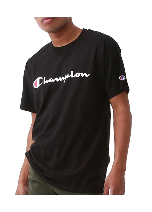 Champion ferfi polo, fekete, Fekete