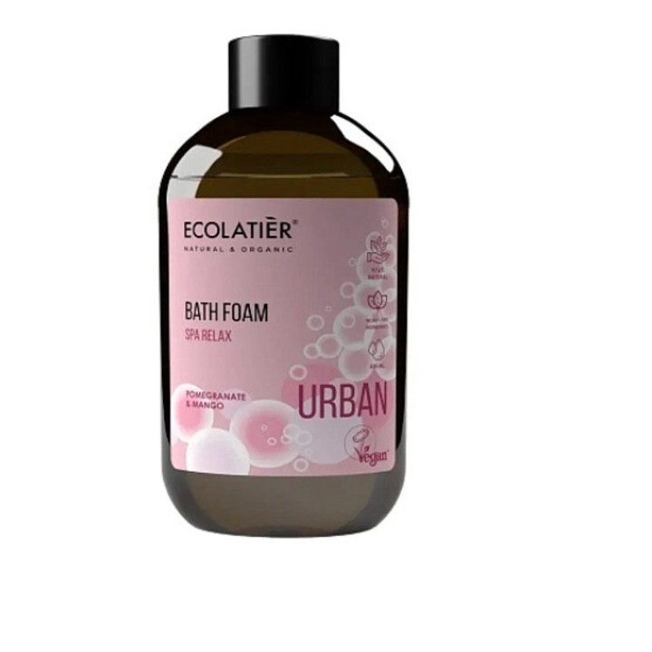 Ecolatier Urban пяна за баня, релакс, екстракт от нар и манго, 600мл