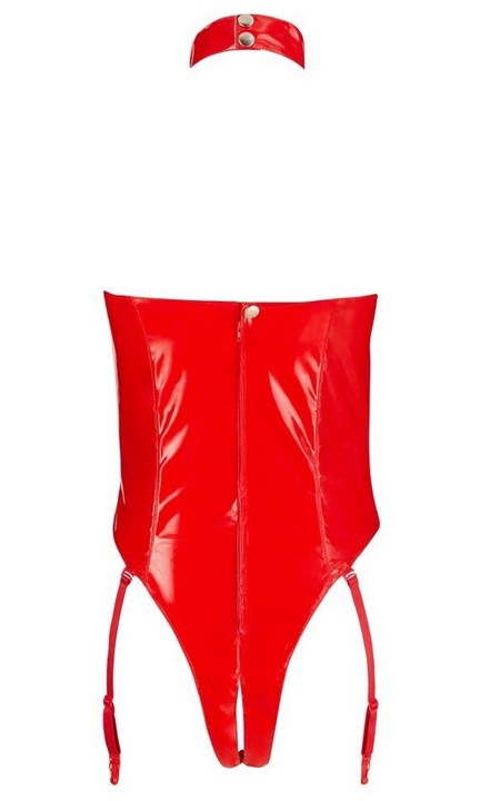 Black Level szexi fehérnemű, állítható nyakkivágás, hátul nyitott, fekete, S