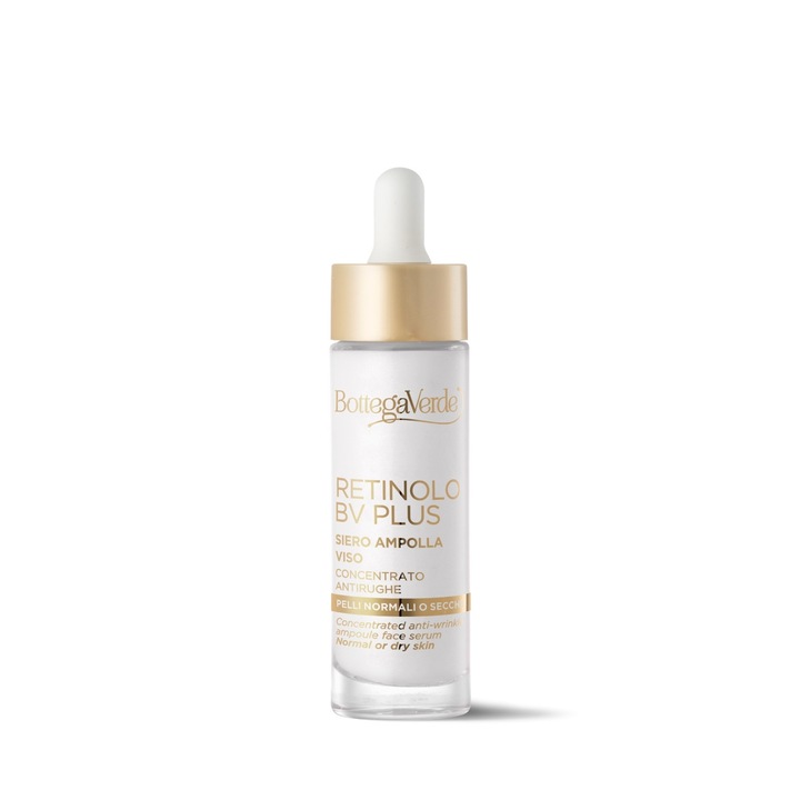 Ser concentrat anti-imbatranire cu Pro-Retinol si vitamina A, pentru toate tipurile de ten - Retinolo Bv Plus, 30 ML, Bottega Verde