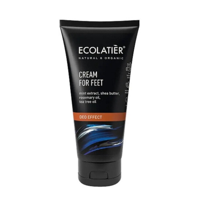 Ecolatier lábkrém, dezodor hatású, Shea vajjal és rozmaring olajjal, 100ml