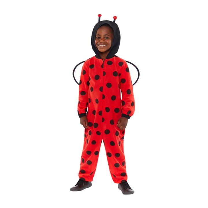 Costum buburuza Onesie KidMania® pentru copii, 3-4 ani, 104 cm