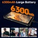 OUKITEL WP32 Pro kártyafüggetlen mobiltelefon, 12 GB + 128 GB / 1 TB bővíthető, 20 MP-es kamera, Android 14 okostelefon, 6.0" HD, 6300 mAh-s akkumulátor, Dual SIM 4G mobiltelefon, IP68, GPS, OTG, NFC, Wi-Fi, zöld