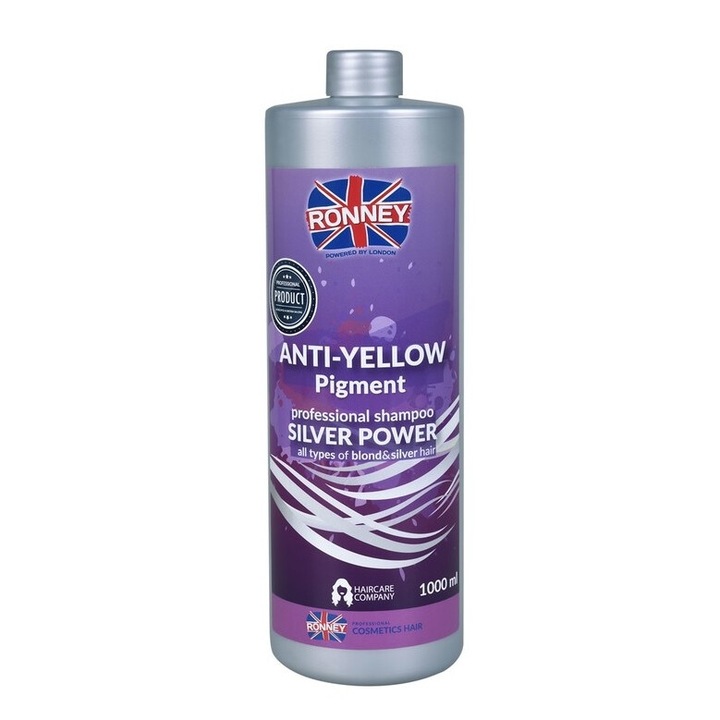 Sampon pentru par blond Ronney Anti Yellow Silver Power 1000 ml