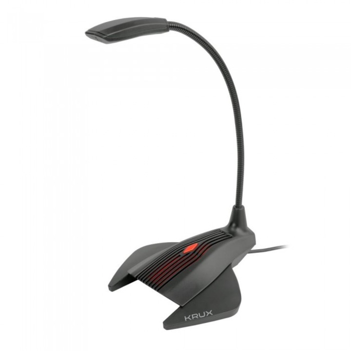 Microfon studio KRUX Prana, cardioid, 20-20000 Hz, negru, Jack 3,5 mm