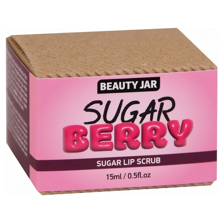 Beauty Jar Sugar Berry Lip Scrub, с черешово масло, 15 мл