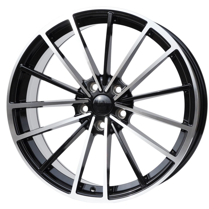 Set 4 jante aliaj PDW, 0383, 19x8 inch, 5x112, ET45, MB - lustruit + negru