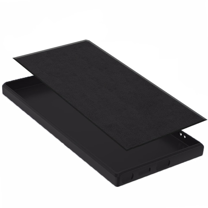 Xiaomi Redmi Note 13 Pro Plus / Pro + védőkészlet, FONIX BloomShield mikroszálas szilikon borítás és regenerálható szilikon fólia, rendkívül ellenálló, kameravédelem, megemelt élek, ultravékony, fekete