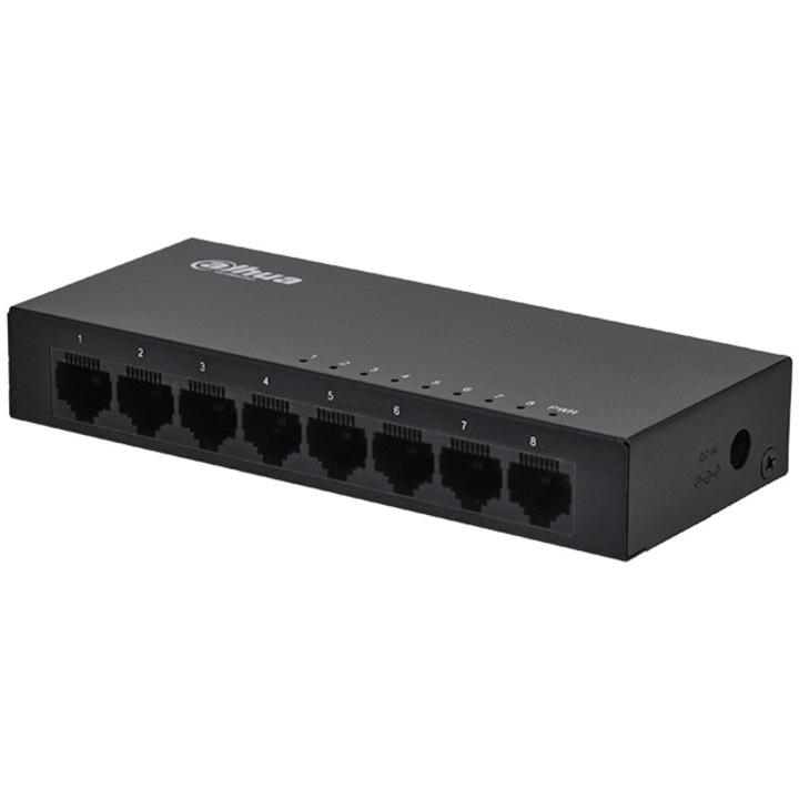 Switch Dahua DH-PFS3008-8GT, 8 Porturi Gigabit
