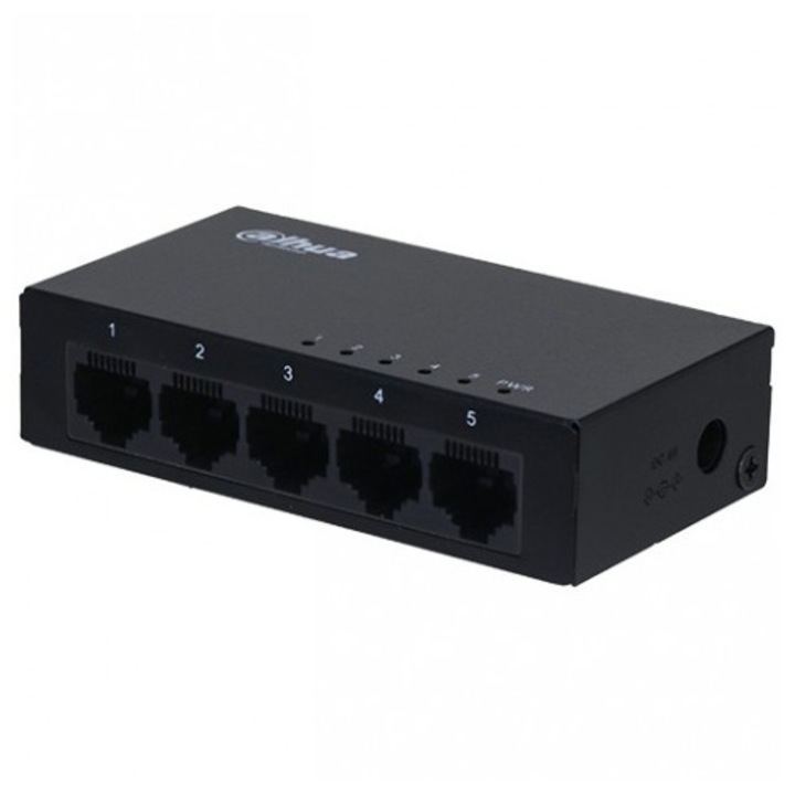 Switch Dahua DH-PFS3005-5GT, 5 Porturi Gigabit