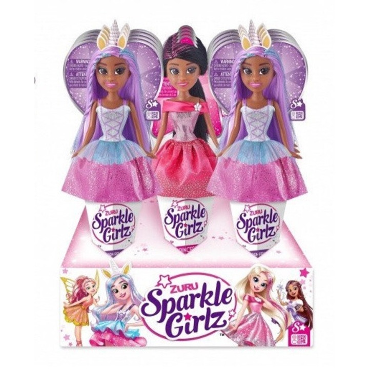 12 darabos hercegnők és egyszarvúak Sparkle Girlz, Luka készlet, 10,5 hüvelyk, többszínű