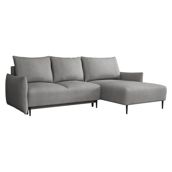 Coltar Waluri L, MIRJAN24, gri platinat, 160x240x88 cm