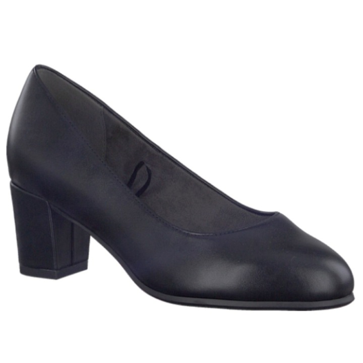 Pantofi dama, Jana, Piele ecologica, Negru, 38
