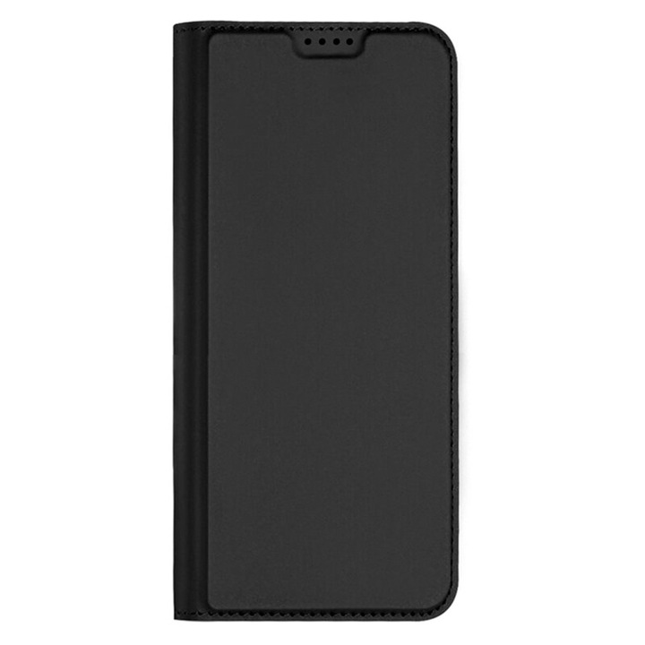 LodeSJotter Flip Case Apple iPhone 7 / 8 / SE 2 2020 / SE 3 2022 telefonhoz, OPTIMÁLIS MEGOLDÁS, Mágneses záródás, Könyvtípus, Minimalista kialakítás 3 az 1-ben pénztárca, állvány, vezeték nélküli töltés, fekete