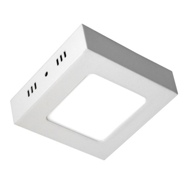 Lampa LED suprafata, Ekowolt, 10W, 4000K neutra, 12x12x3,6cm
