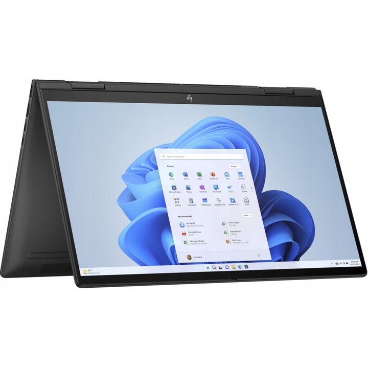 HP Envy 15 x360 Laptop, AMD Ryzen 7 7730U akár 4.5 GHz, 16 GB RAM, 512 GB SSD, 15.6" Full HD IPS érintőképernyő, QWERTY PL billentyűzet, Windows 11 Home PL 64 bit, fekete
