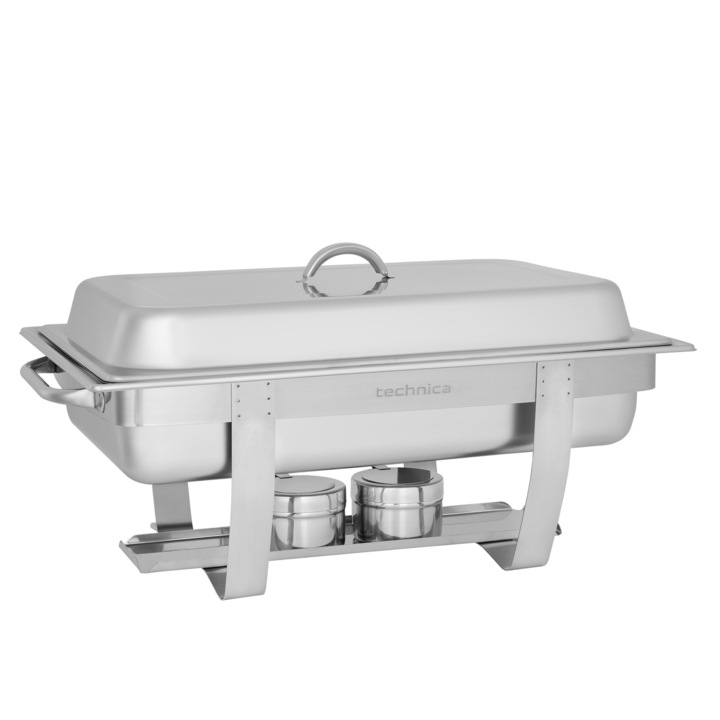 Гастронорм тава TECHNICA Silver Line, нагревател 9л, неръждаема стомана, с дръжки, 60x37x24см