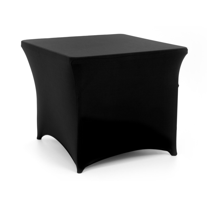 TECHNICA catering asztalterítő, spandex, fekete, 860x860x740 mm