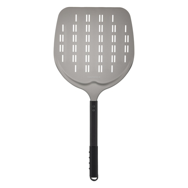 Перфорирана лопата за пица TECHNICA, Pizza Line, анодизиран алуминий, черна, 305x305x660 mm