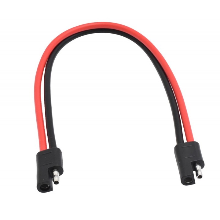 Conectori Mufa SAE 12AWG pentru Panou Solar si Baterii Auto - Cablu de 30cm pentru Conectare Eficienta