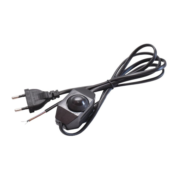Cablu Negru cu Stecher si Variator 1,5m*2*0,5m2