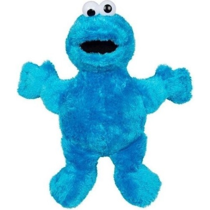 Плюшена играчка Улица Сезам, Бисквитено чудовище, 20 см, синьо