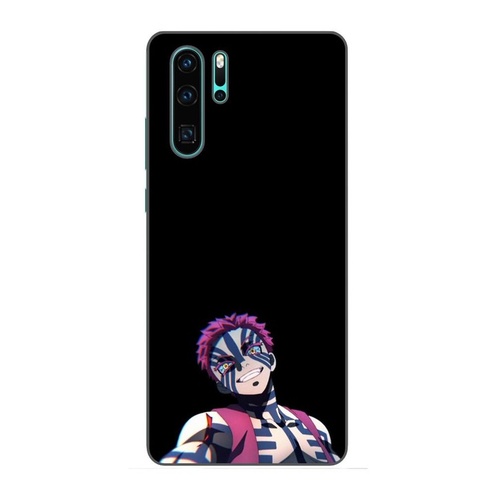 Калъф, съвместим с модел Huawei P30 Pro Silicon Gel Tpu Demon Slayer Akaza