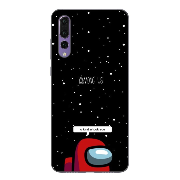 Капак, съвместим с Huawei P20 Pro Silicon Gel Tpu Model Among Us