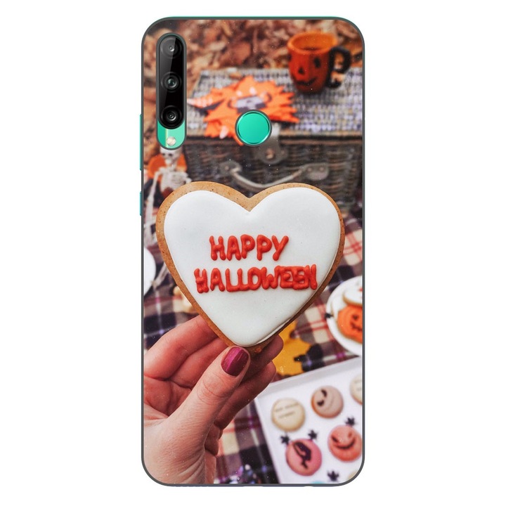 Husa compatibila cu Huawei Y7P Silicon Gel Tpu Model Happy Halloween Cookies