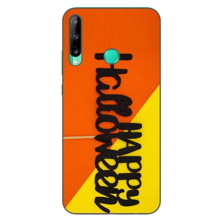 Husa compatibila cu Huawei Y7P Silicon Gel Tpu Model Happy Halloween Stick